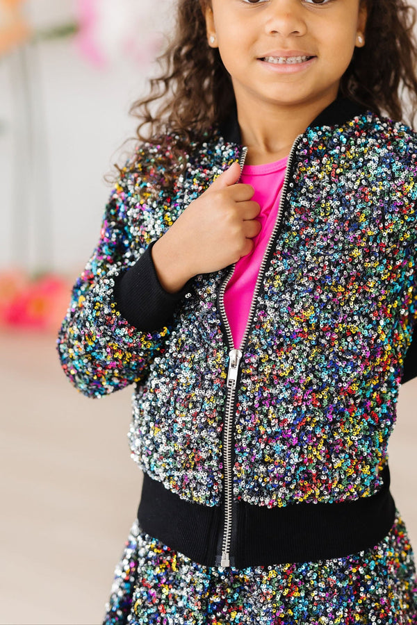 confetti-sequin-jacket Mila & Rose at Sophia's Style-Confetti Sequin Jacket-2T-Sequin Jacket-1